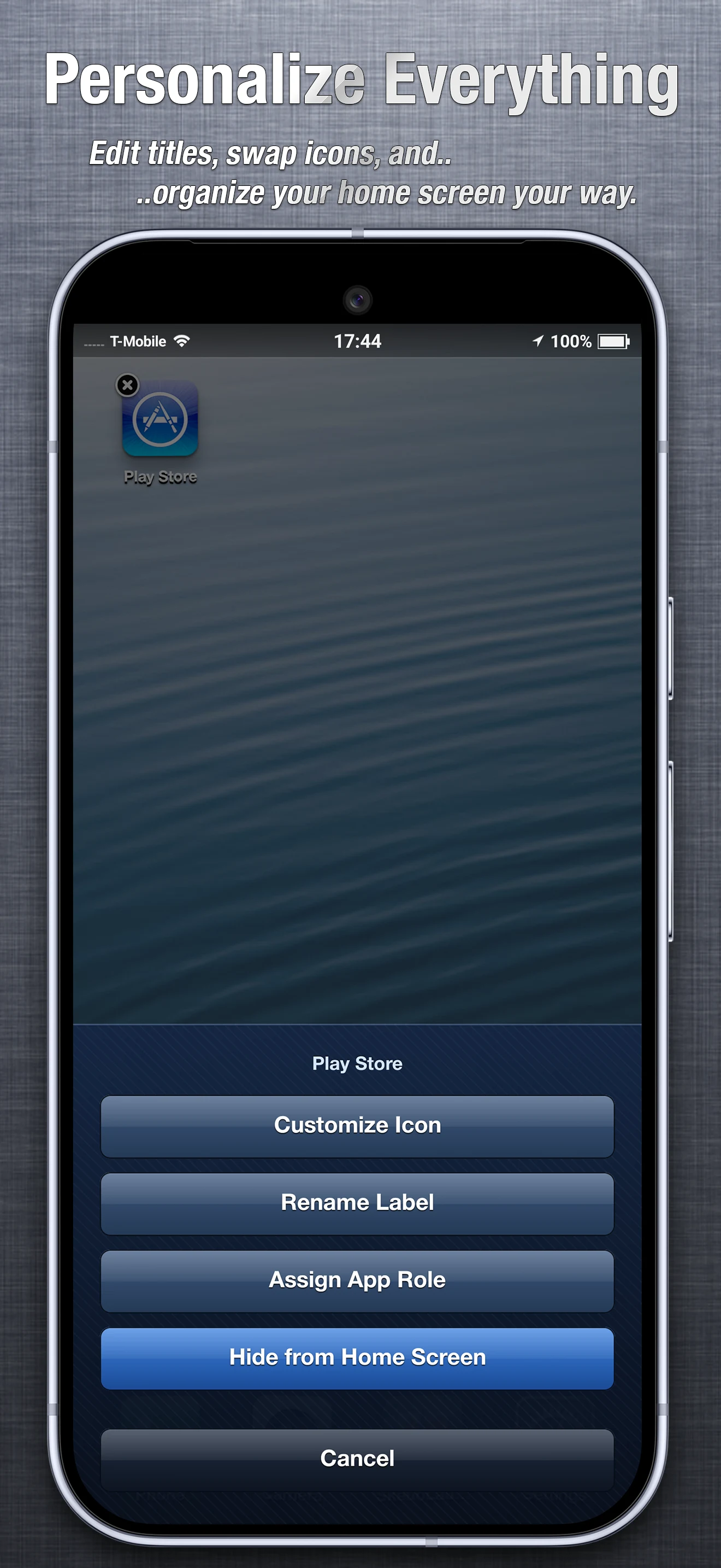 SkeuoLauncher screenshot