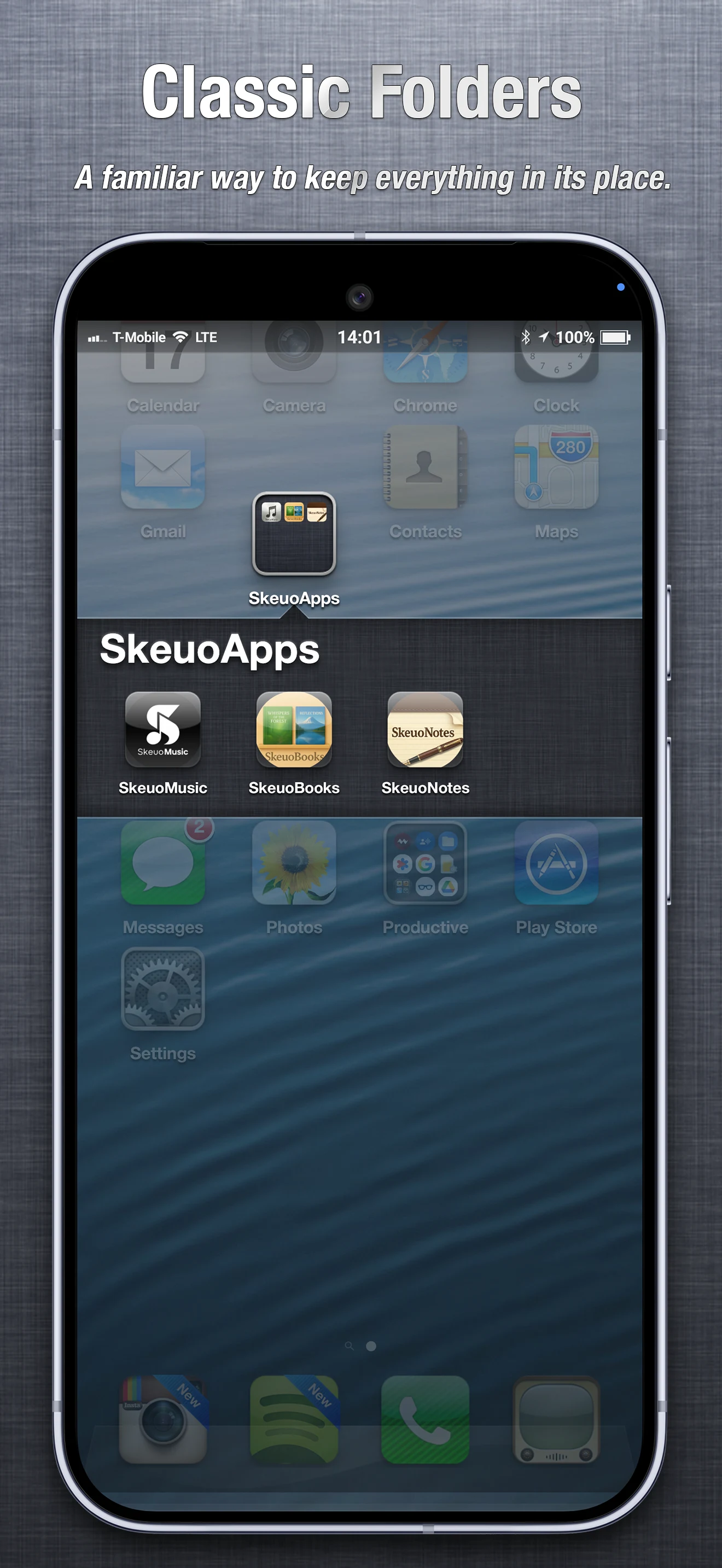 SkeuoLauncher screenshot