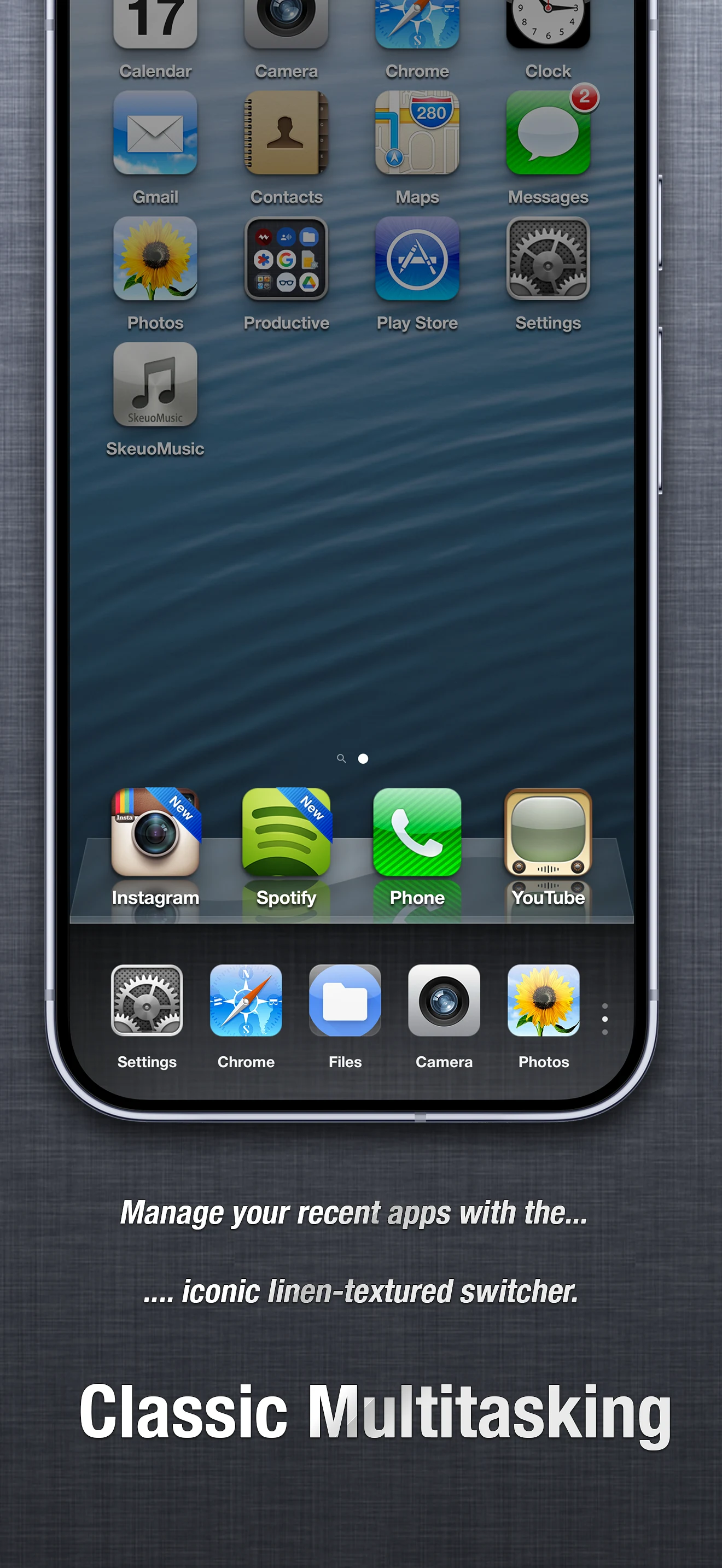 SkeuoLauncher screenshot